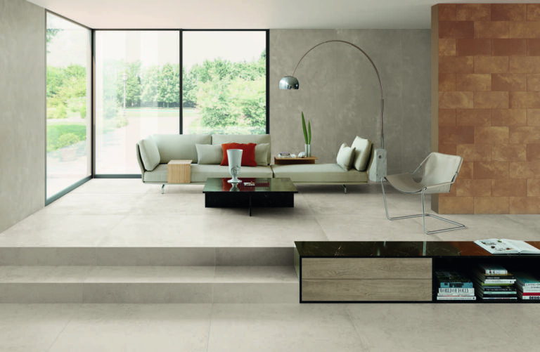 Choosing concrete effect flooring to create superior interiors 6 ARTISAN SALT 1200X1200 PORCELAIN TILE