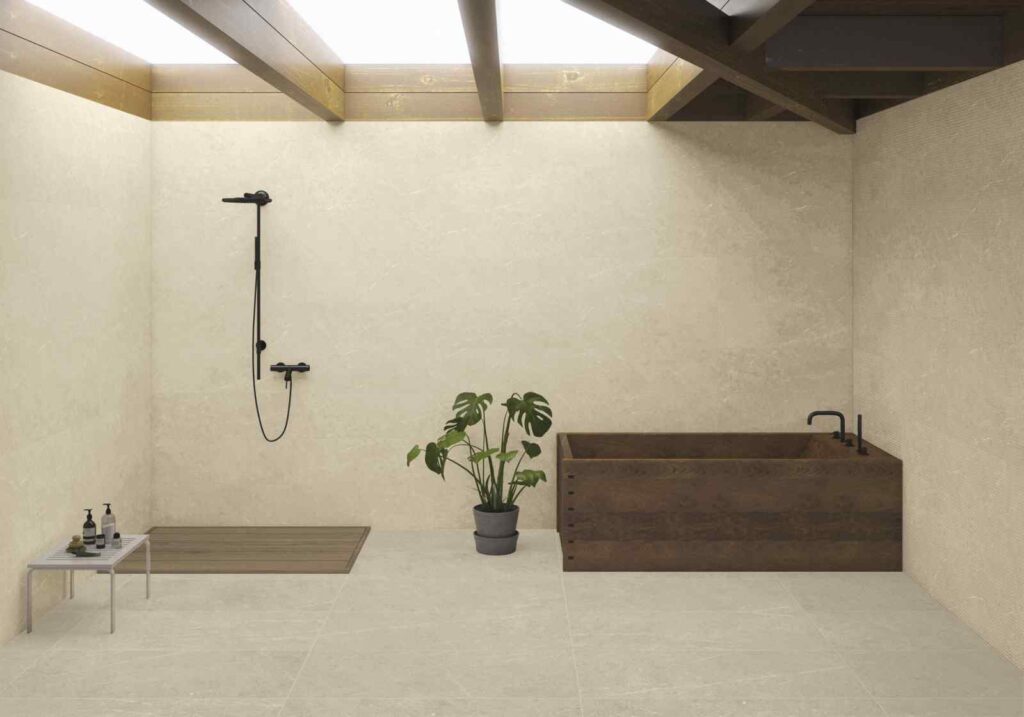 SWOOP BEIGE PORCELAIN AND CERAMIC TILE