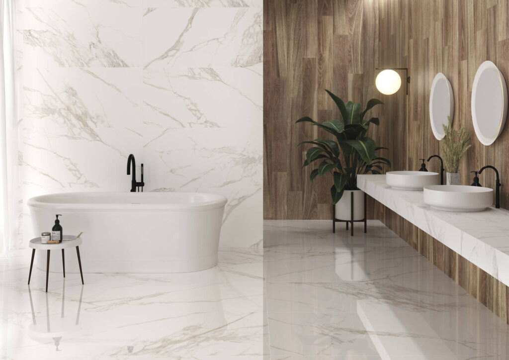 CARERRA ORO MARBLE EFFECT PORCELAIN