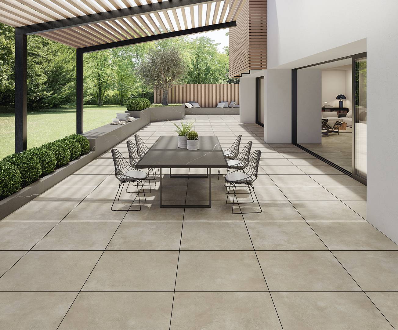 STRIDE ARENA CONCRETE PORCELAIN TILE