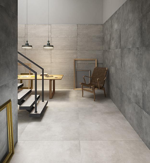 STRIDE SCALE AND ICON CONCRETE EFFECT FLOORING PORCELAIN TILE