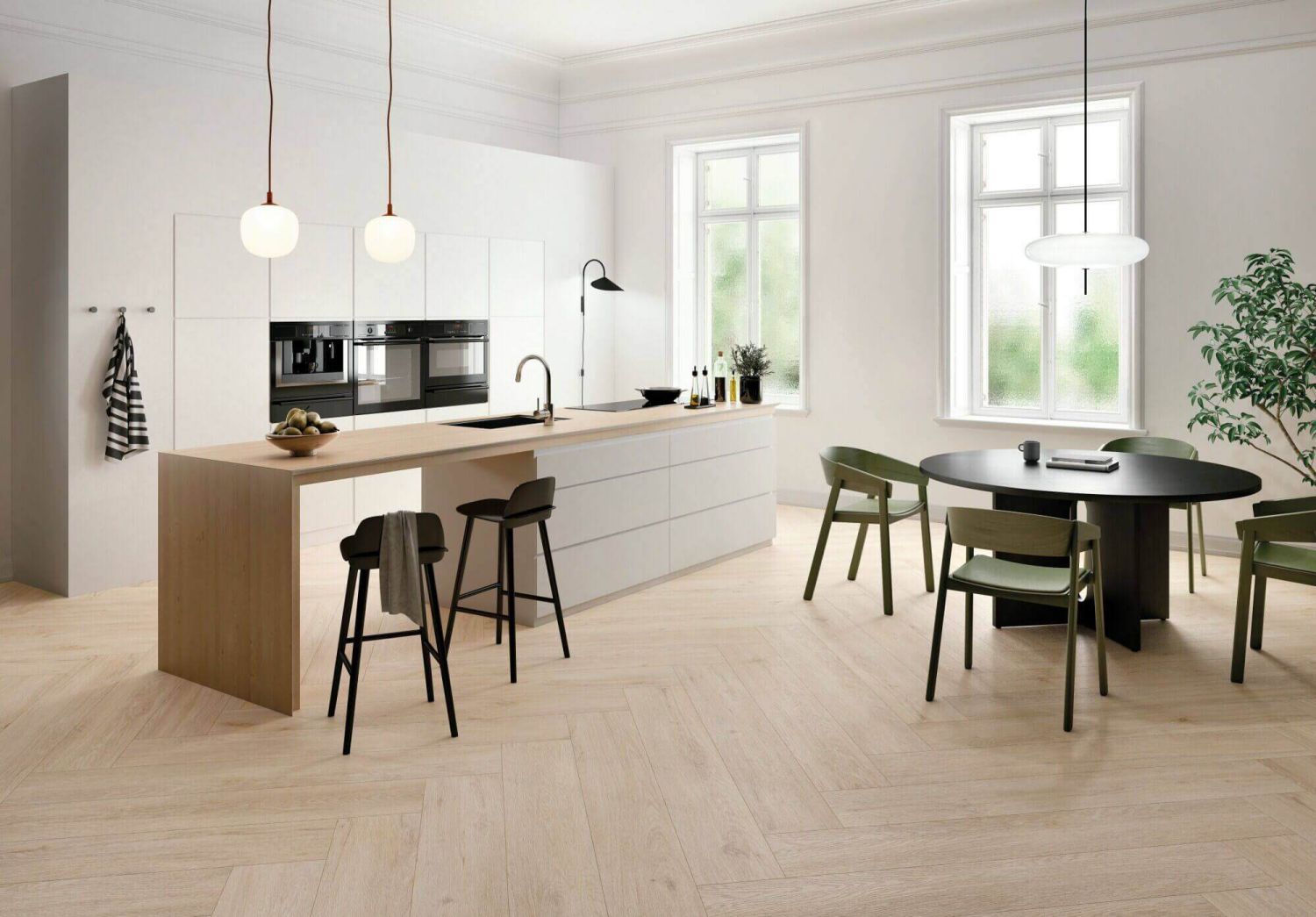 SERENITY WOOD PLANK PORCELAIN TILE MAPLE