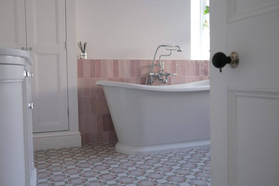 ADORE CANDY AND MOTIF PINK BLOCK PORCELAIN TILES 1