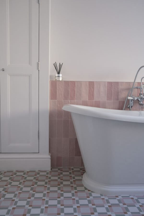 ADORE CANDY AND MOTIF PINK BLOCK PORCELAIN TILES