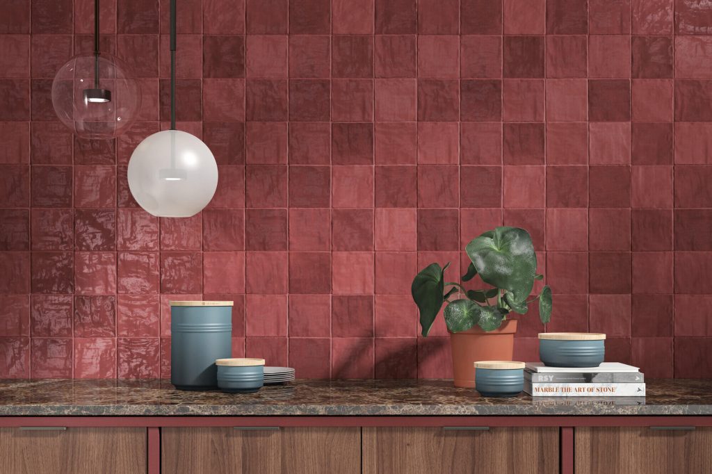 Fabulous feature tiles 4 Adore Rouge Ceramic spanish kitchen feature tiles