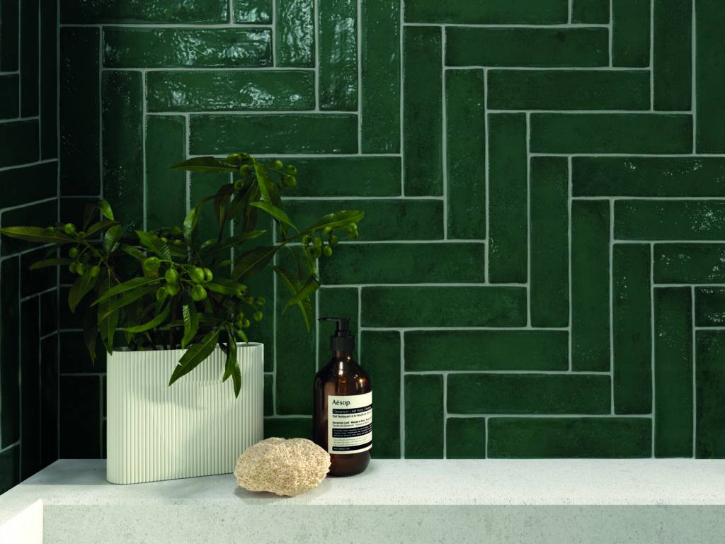 Fabulous feature tiles 1 MUSE EMERALD WALL TILE