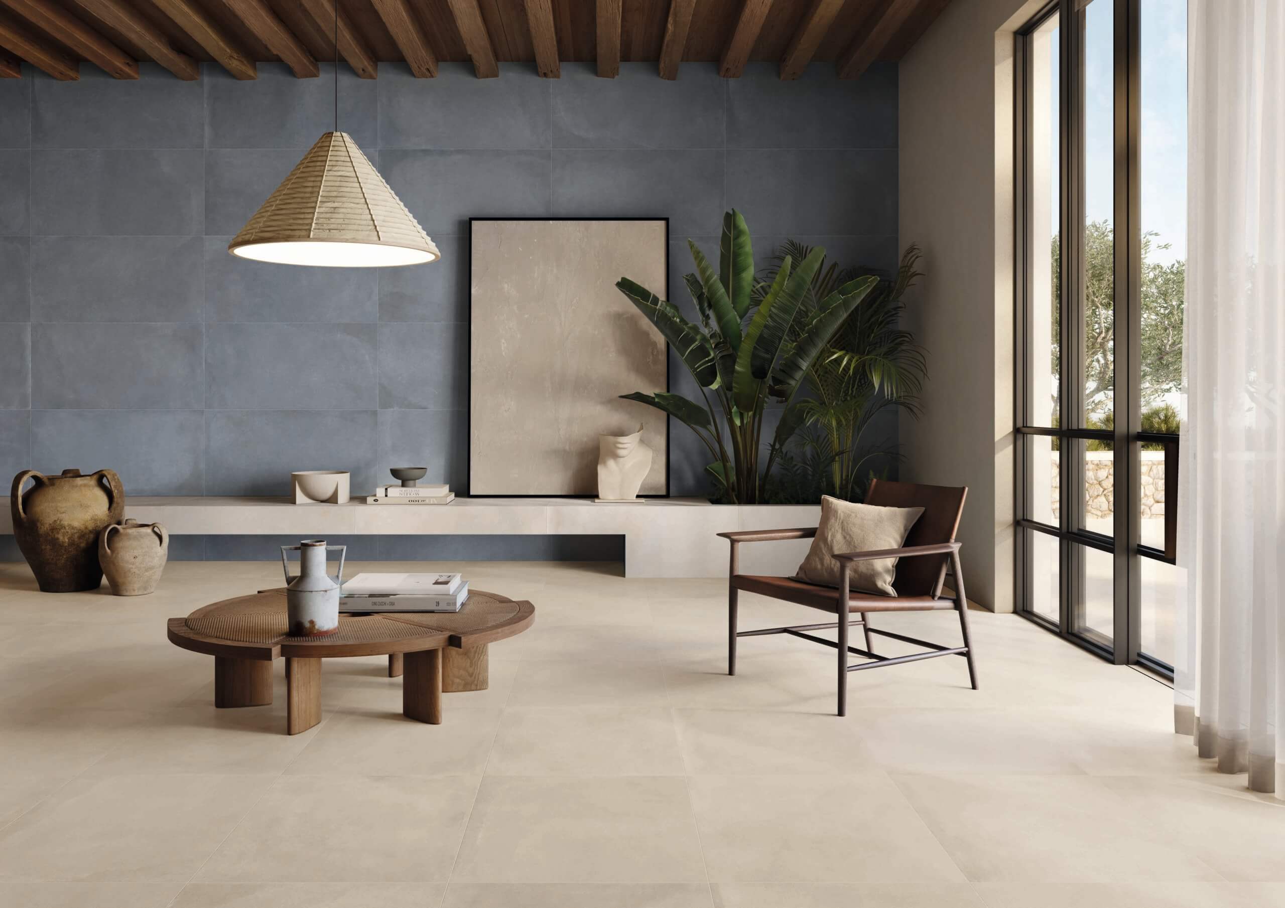 Tone Haze Wall Ecru 60x60 Floor  LIVING home porcelain wall