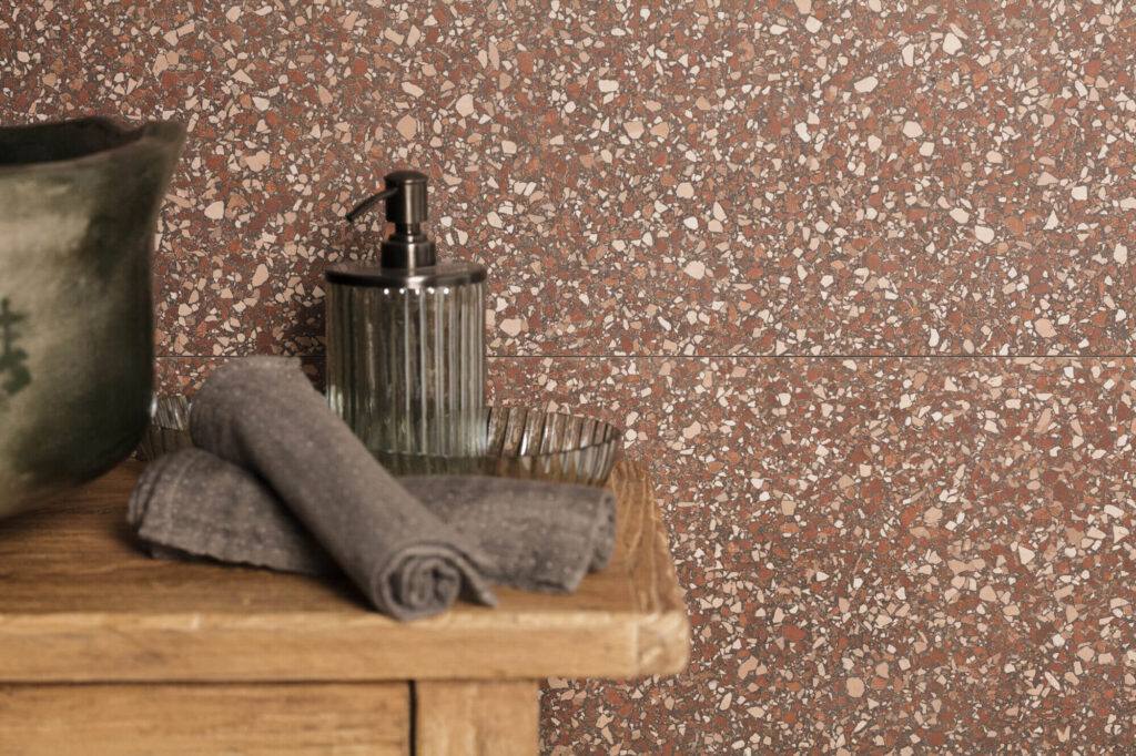 CRUSH RED TERRAZZO PORCELAIN 2