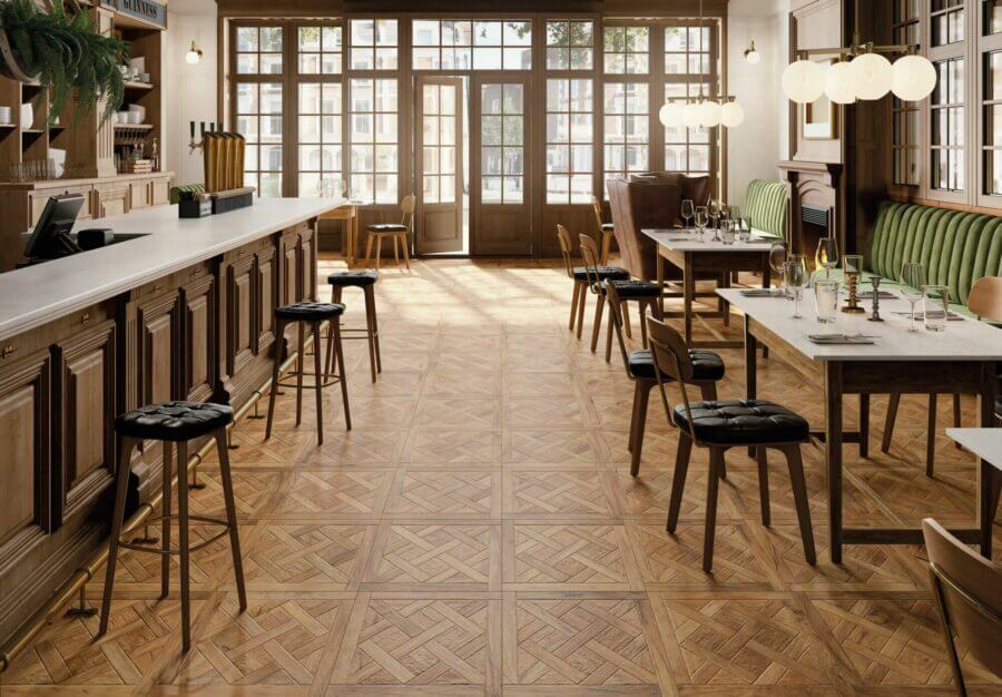 Tangle Rustic Tiles Effect ceramic tile floor