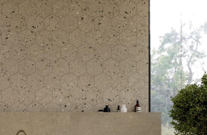 A guide to terrazzo bathroom tiles in porcelain 4