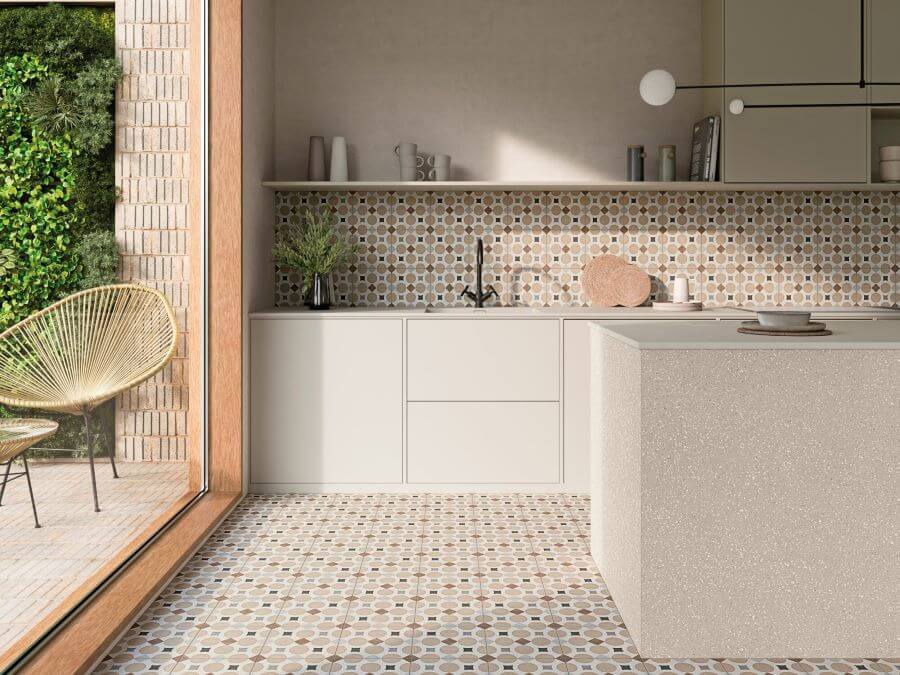 Motif Sand Shapes Patterned Wall Tiles