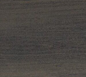 Ebony wood-effect porcelain floor tile swatch.