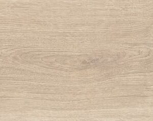 Oak wood-effect porcelain floor tile swatch in Taupe.