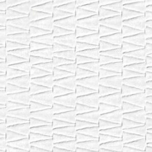 DOCKLANDS-WHITE-CEMENT-CERAMIC-TILE-SWATCH-ARROW. Image shows white cement ceramic tile with arrow design.