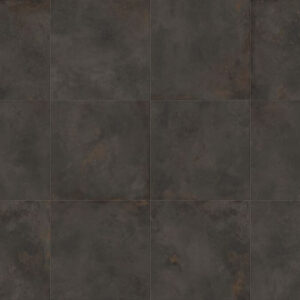 FORGE-TUNGSTEN-PORCELAIN-METALLIC-TILES-PANEL. Image shows black and brown porcelain metallic tiles in a panel