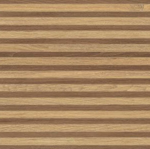 Oakwood wood-effect wall tile swatch panel, showing a contrasting striped pattern using Honey and Pecan tones.