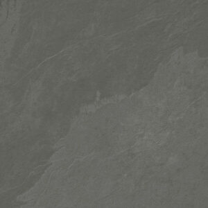 Aspect Charcoal slate-effect porcelain tile swatch, showcasing the variation in colour.