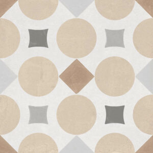 MOTIF-PATTERNED-WALL-TILE-SAND-SHAPES. Image shows beige patterned wall tile swatch