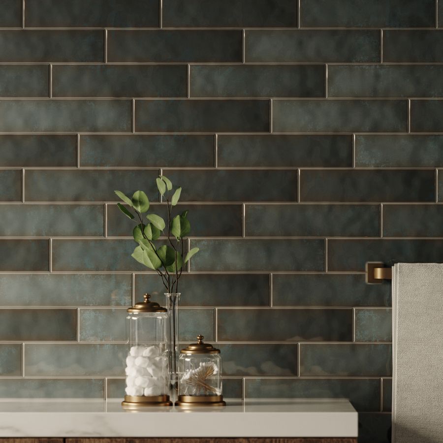 SMITTEN GLOSS PORCELAIN TILE AQUA