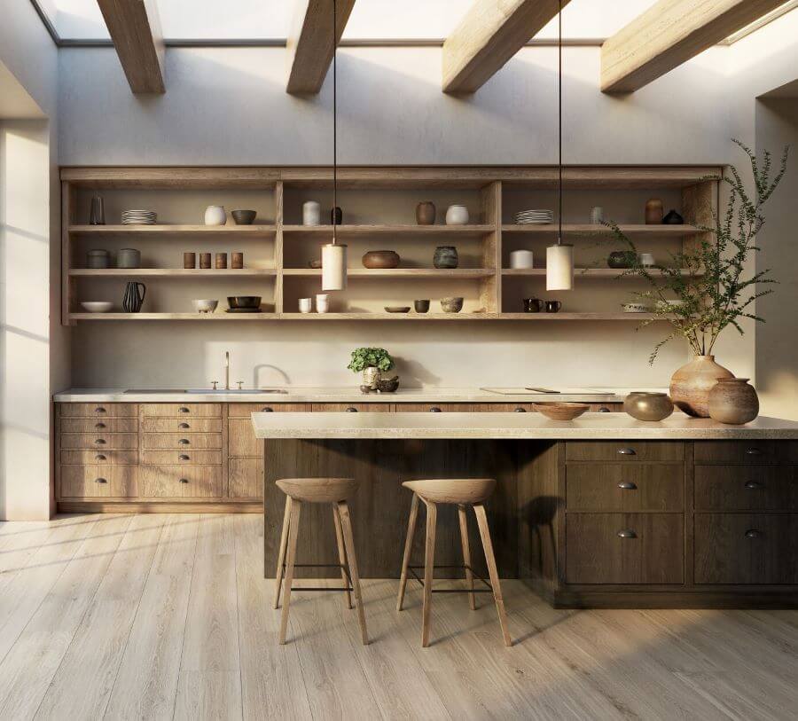 KNOT WOOD EFFECT FLOOR TILES ASH