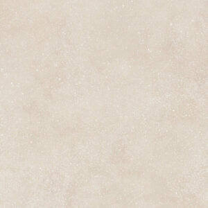 Swatch of Spark stone-look porcelain tile in sand colour, 90 x 90 cm.