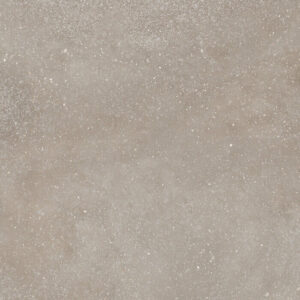 Swatch of Spark stone-look porcelain tile in taupe colour, 90 x 90 cm.