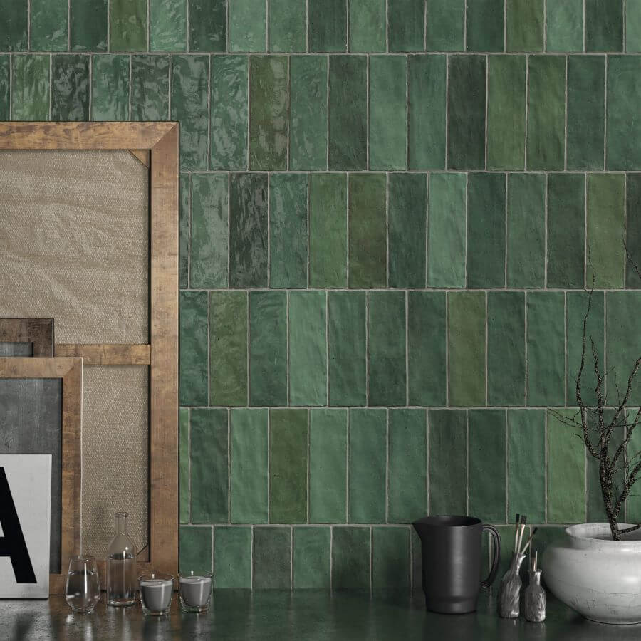 TOP TILE TRENDS OF 2026 ADORE BOTTLE GREEN