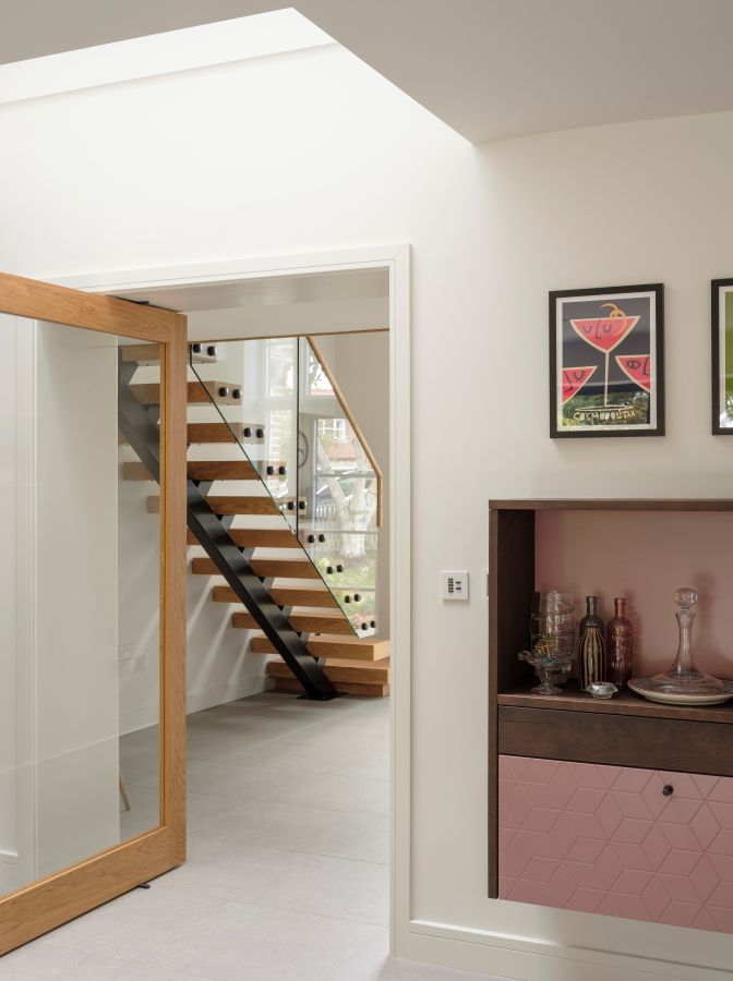 VIEW INTO STAIRWELL ABODE GREY