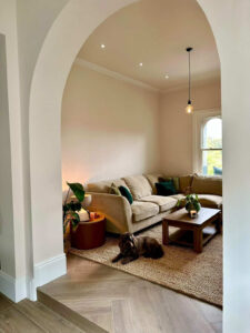 SERENITY TAUPE WOOD EFFECT TILES HERRINGBONE 1